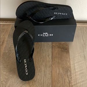Coach flip flops